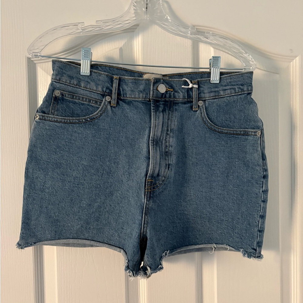 Everlane Classic High-Rise Denim Shorts - Blue